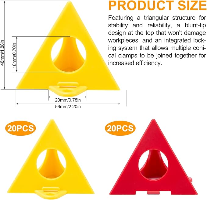 Painters Pyramids Stands Paint Triangle Stands for Canvas and Door Risers 40 pcs