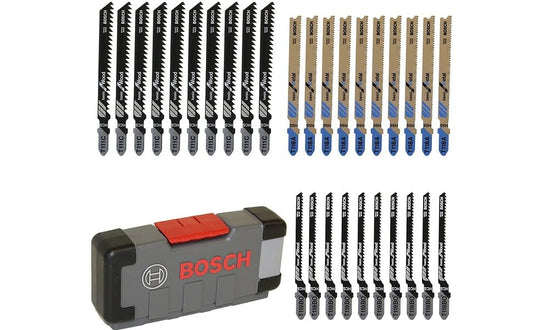 Bosch Professional 2607010903 30-Piece Basic for Wood and Metal Jigsaw Blade Set Wood and Metal, Accessories for Jigsaws