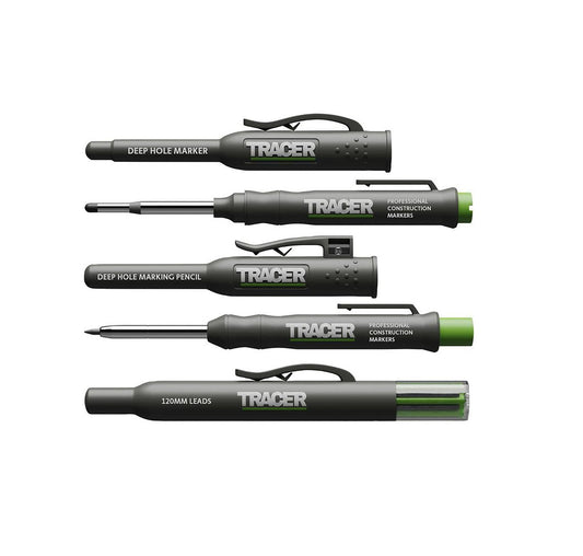 Tracer Deep Hole Marker Pen, Pencil & Lead Set with Holsters