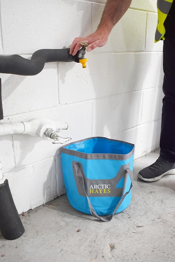 Arctic Hayes 20 Litre Waterproof Collapsible Bucket - Strong, Lightweight & Compact Container