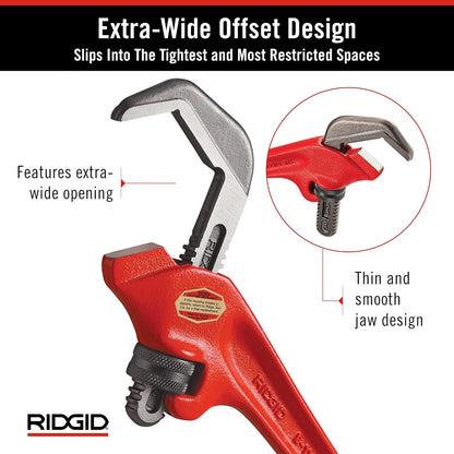 RIDGID E110 Offset Hex Wrench 29-67mm Capacity 240mm 31305 RID31305