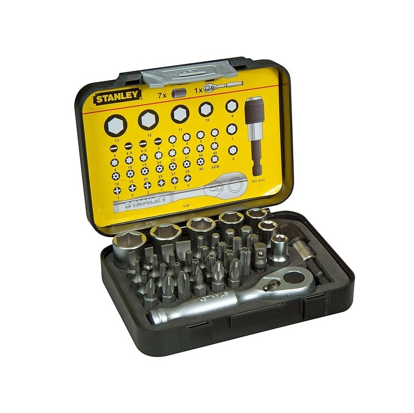 Stanley FatMax 1/4" Drive Socket & Bits Set 39 Pcs