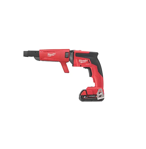 Milwaukee M18FSGC-202X FUEL 18V 2 x 2.0Ah Li-Ion RedLithium Brushless Cordless Drywall Screwdriver with Attachment