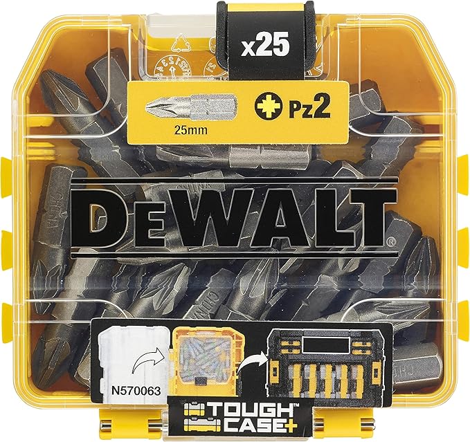 DEWALT Screwdriver PZ2 25 Piece Bit Set in Tic Tac Box