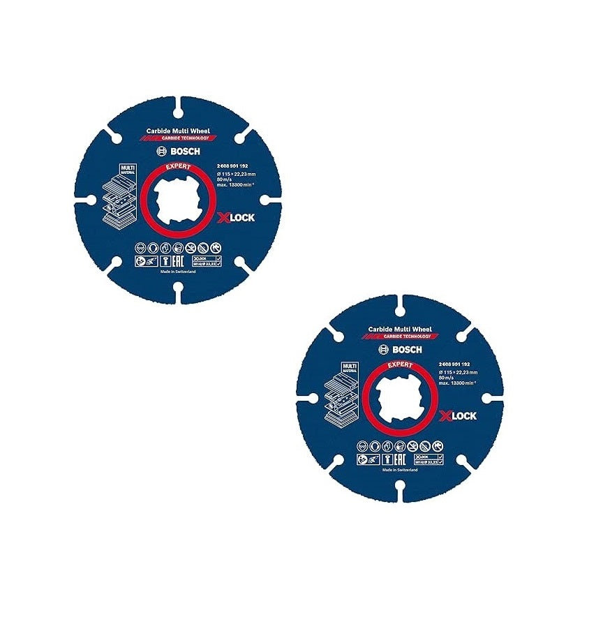 Bosch EXPERT 2608901192 X-LOCK Carbide Multi Grinder Cutting Disc Wheel 115mm