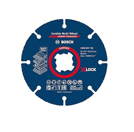 Bosch EXPERT 2608901192 X-LOCK Carbide Multi Grinder Cutting Disc Wheel 115mm