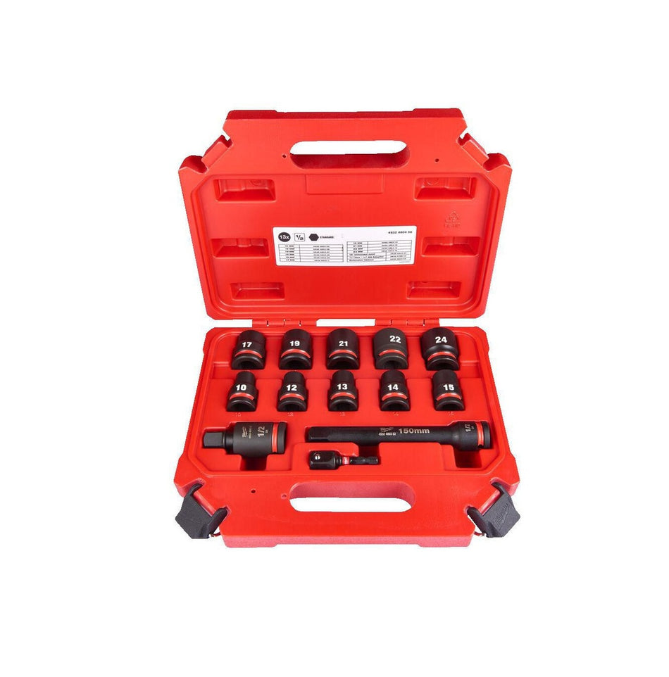 Milwaukee Socket Set 1/2' Impact Duty SHOCKWAVE