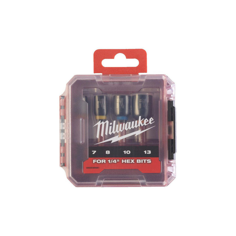 Milwaukee Magnetic Nut Driver Set 7-13mm Impact rated 4932492445