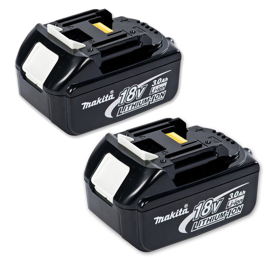 Makita Genuine BL1830 TWIN PACK 18V 3.0ah Lithium-ion LXT Battery