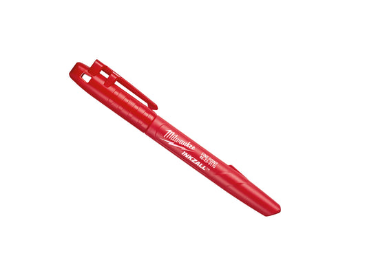 Milwaukee MHT48223170 INKZALLTM Fine Tip Marker Red pack of 1