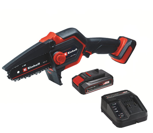 Einhell Cordless Mini Chainsaw 12cm With Battery Charger 18V BL PXC GE-PS 18/15