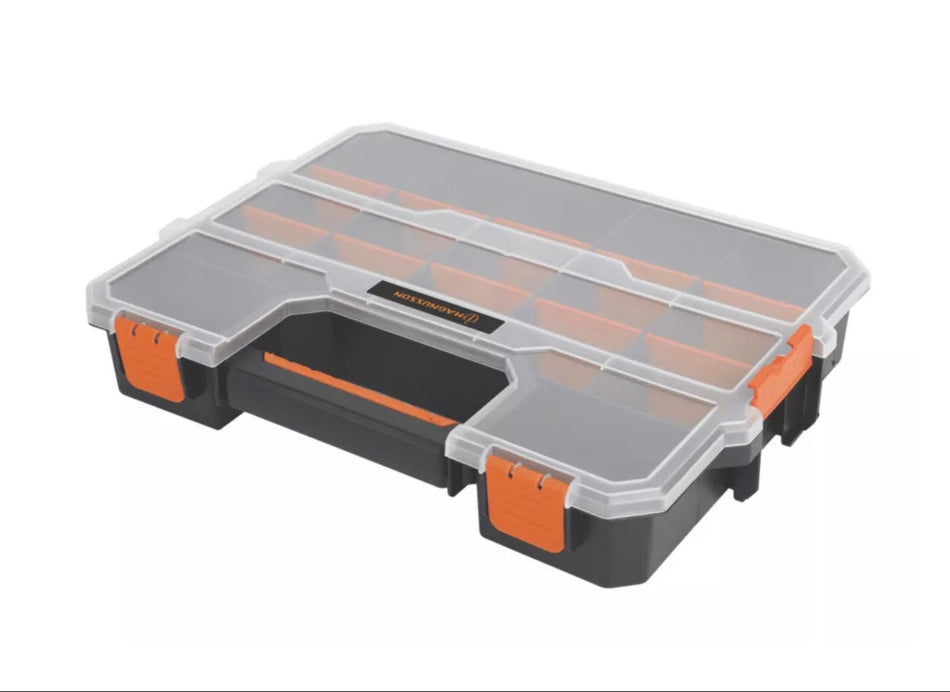 Magnusson Organiser Case 17 Compartments Stackable 375x285x64mm PACK OF 2