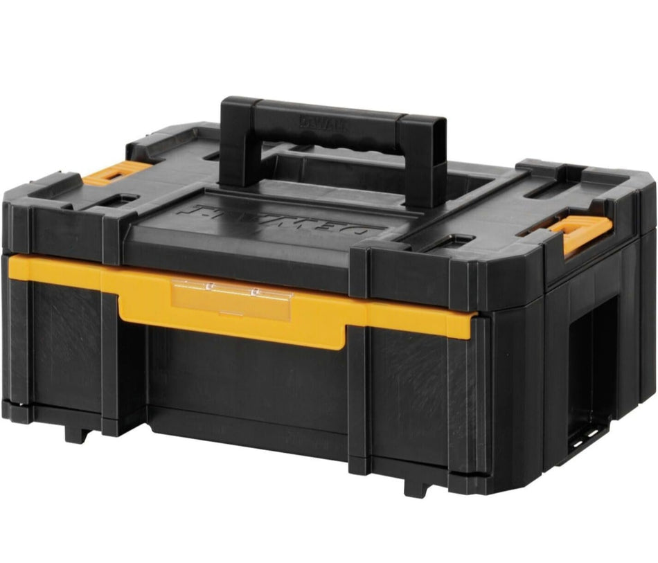 Dewalt DWST1-70705 T-Stak III Tool Storage Box with Drawer, Yellow/Black, 17.6