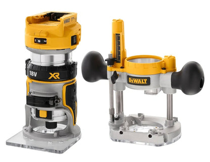 DEWALT DCW604NT-XJ Router in TSTAK Kitbox Box, 18V XR Brushless 8mm (1/4") Bare