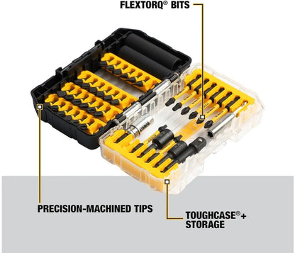 DEWALT DWA2NGFT40IR Impact Ready Flextorq 40-Piece Steel Screwdriver Bit