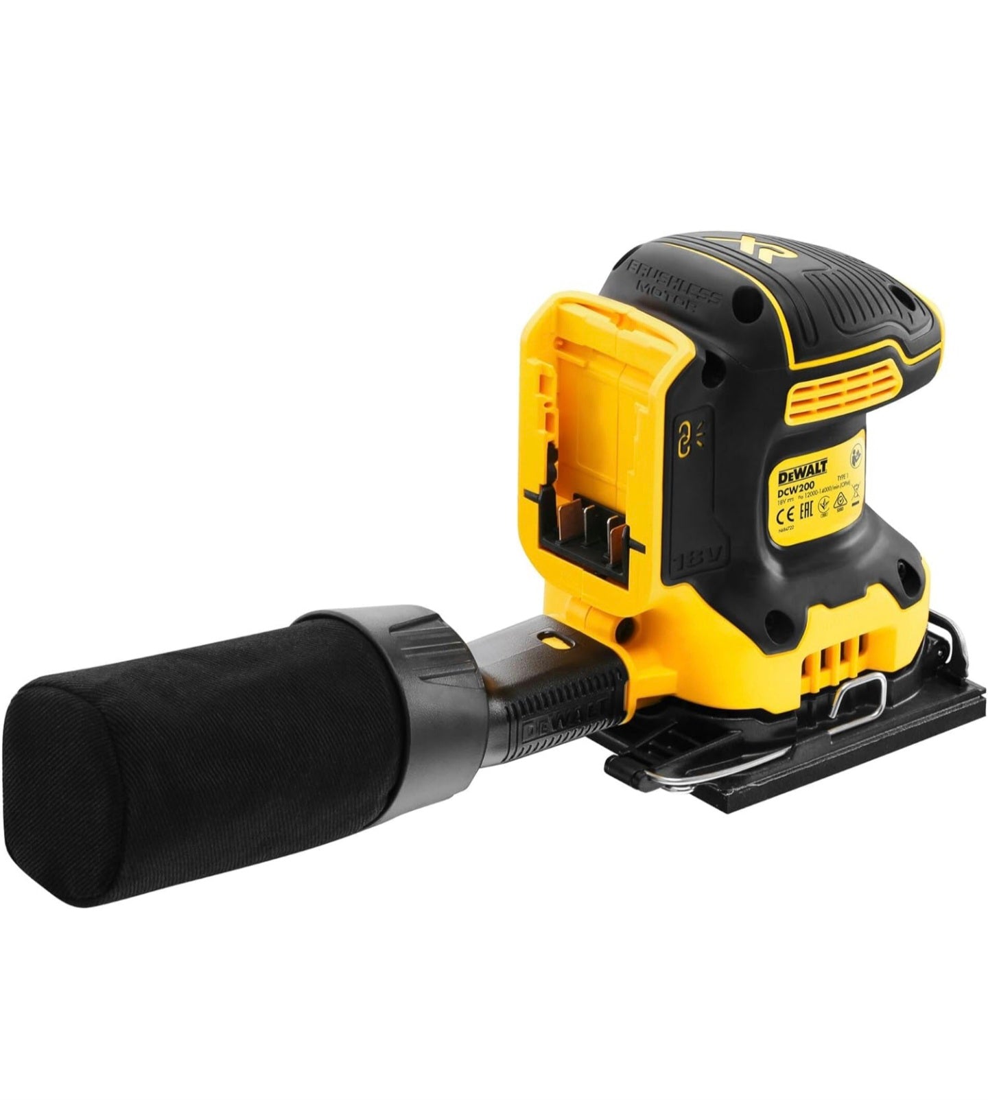 DeWalt DCW200N 18V XR Brushless 1/4 Sheet Palm Sander (Body Only)