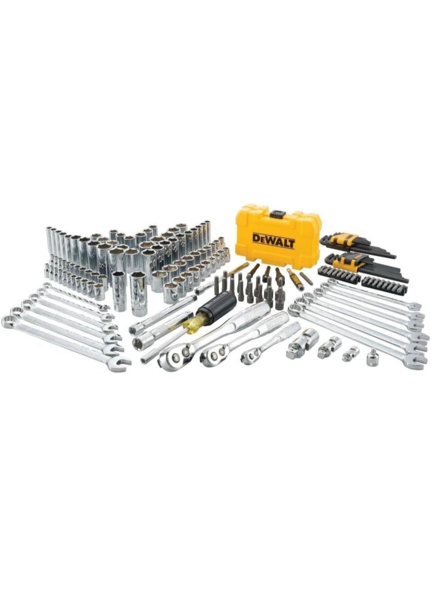 DEWALT DWMT73803 Mechanics Tools Kit and Socket Set, 168-Piece