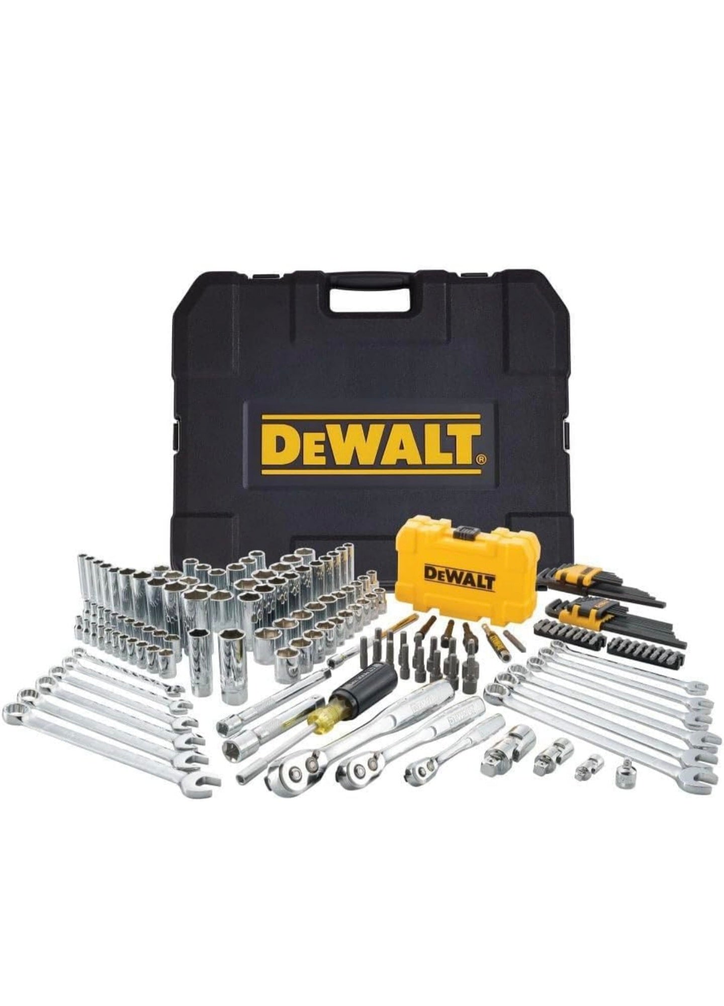 DEWALT DWMT73803 Mechanics Tools Kit and Socket Set, 168-Piece