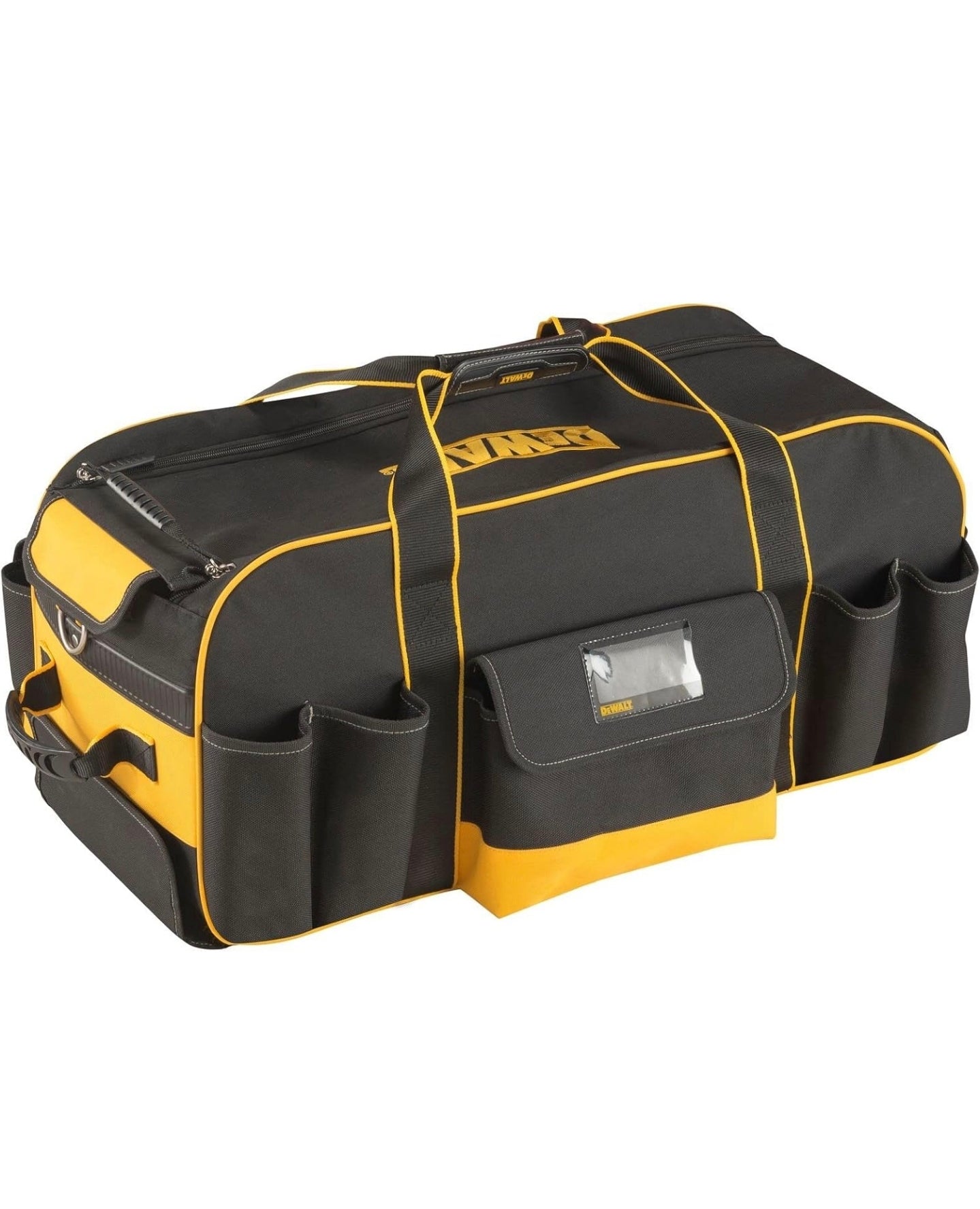 DEWALT DWST1-79210 Duffel Trolley Bag with Wheels, Yellow/Black, Large 26-Inch