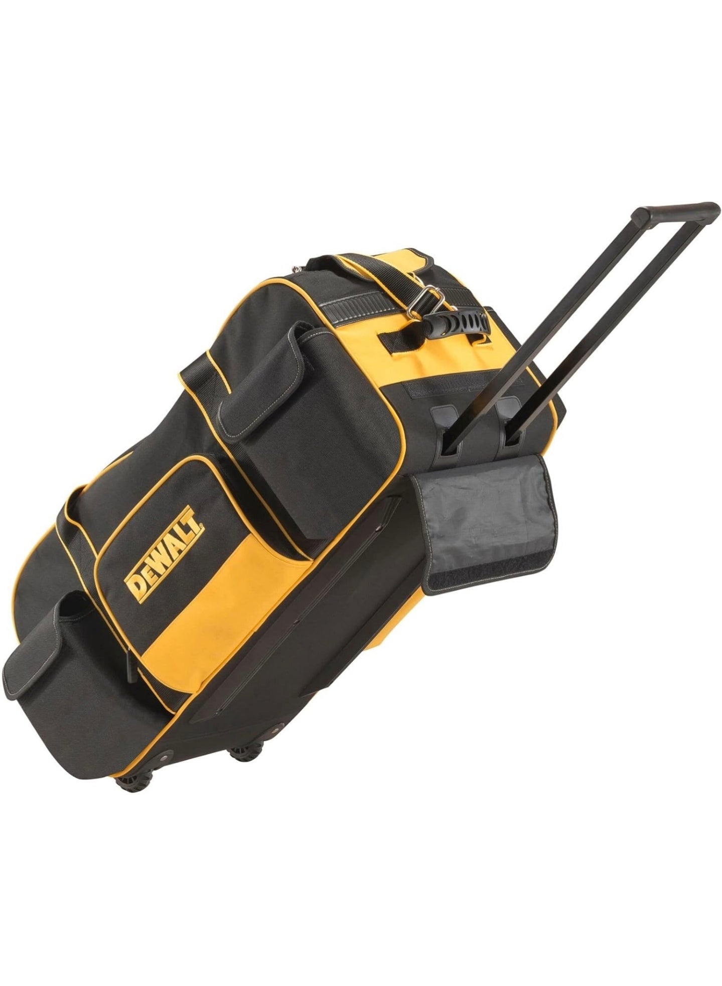 DEWALT DWST1-79210 Duffel Trolley Bag with Wheels, Yellow/Black, Large 26-Inch