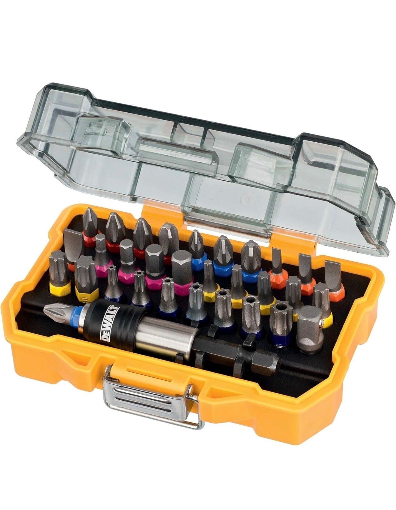 DEWALT DT7969-QZ, 32 Piece XR Professional Magnetic Screwdriver Bit Accessory Set, Yellow