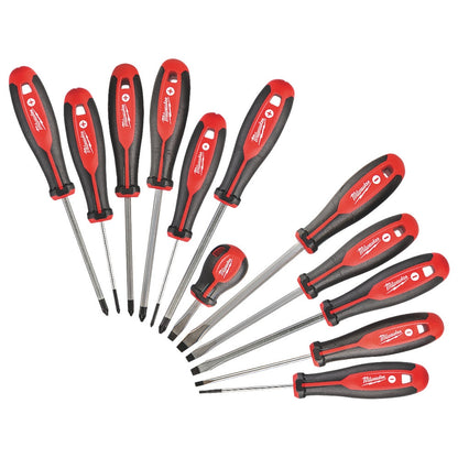 Milwaukee Tri-Lobe Mixed Screwdriver Set 12 Pieces