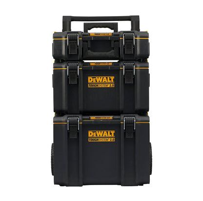DeWalt DWST83526-1 TOUGHSYSTEM 2.0 Stackable Tool Boxes & Trolley Kit x3 Pcs