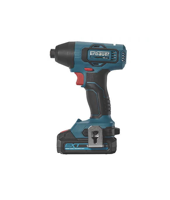 Erbauer EBID18LI 18V 1 x 2.0Ah Li-Ion EXT Cordless Impact Driver DIY
