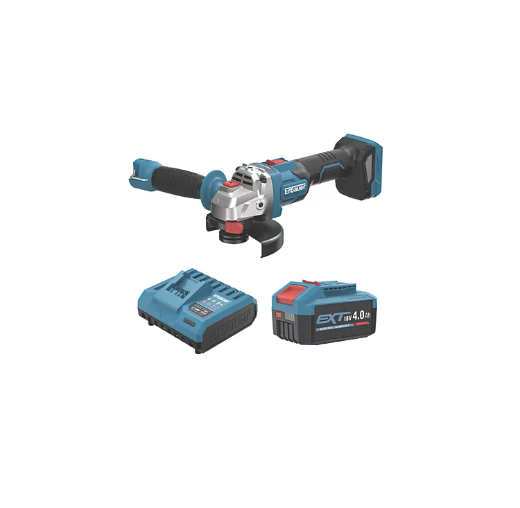 Erbauer Cordless Angle Grinder ERI1082GRD 18V 1 x 4.0Ah Li-Ion EXT 4.5" Brushless