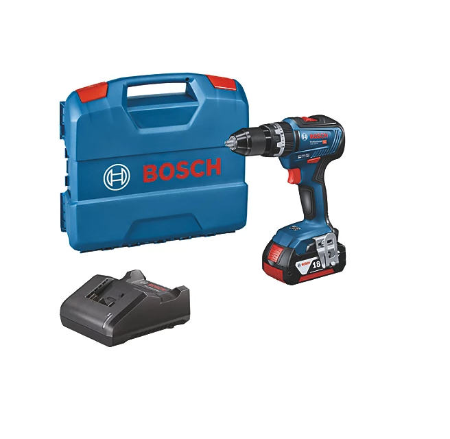 Bosch GSB 18V-55 18V 1 x 4.0Ah Li-Ion CoolPack Brushless Cordless Combi Drill