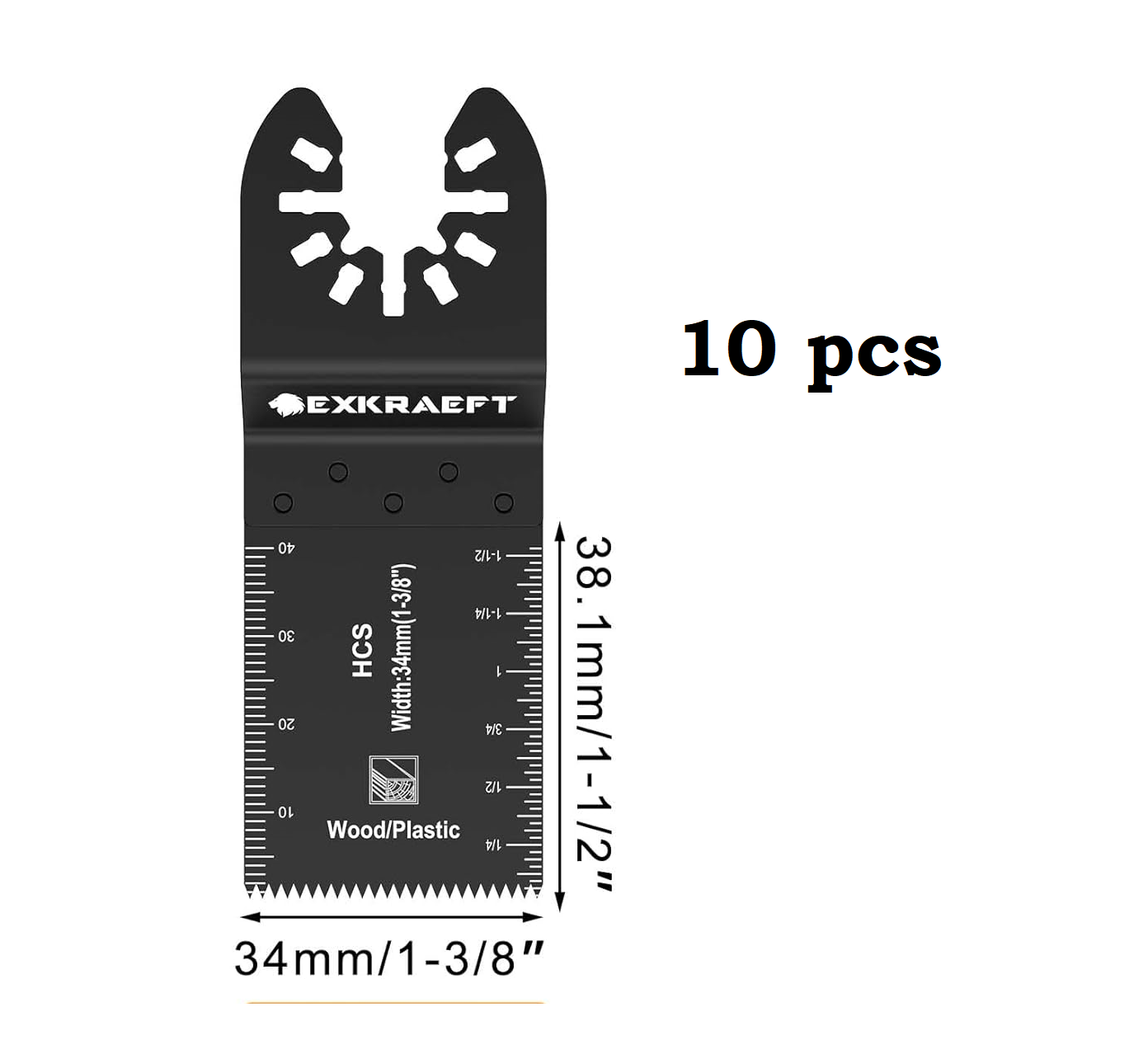 Multi Tool Blades Professional Universal 10 PCS Wood and Plastic Fit Dewalt Milwaukee
