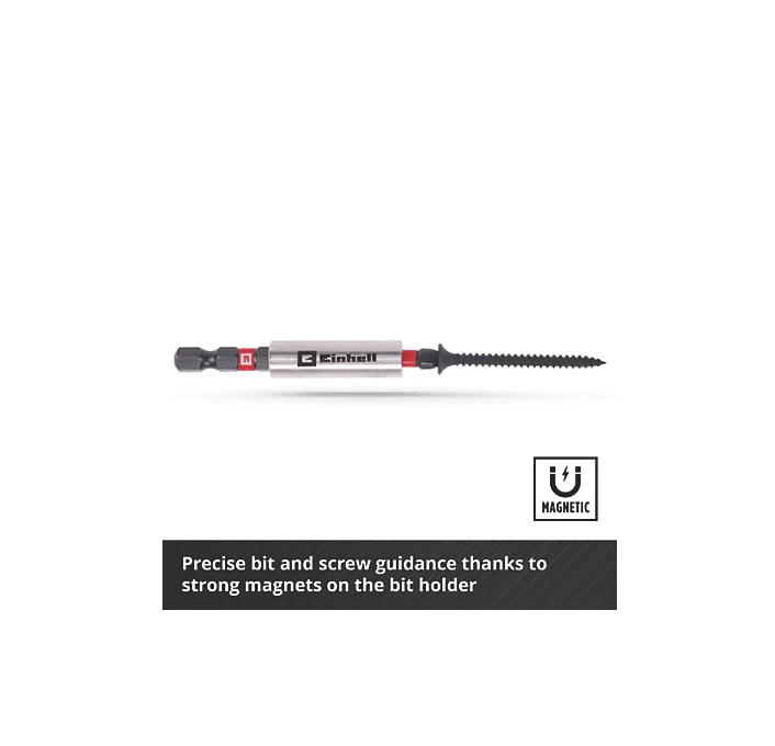 Einhell 1/4" Hex Shank Mixed Impact Driver Bit Set 35 Pieces 50BV30 steel