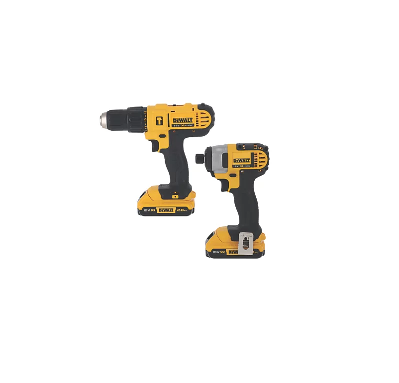 DEWALT Combi Drill & Impact Driver Twin Pack DCZ298D2T 18V 2 x 2.0Ah Li-Ion XR Cordless