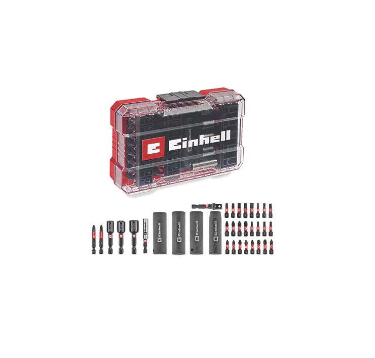 Einhell 1/4" Hex Shank Mixed Impact Driver Bit Set 35 Pieces 50BV30 steel