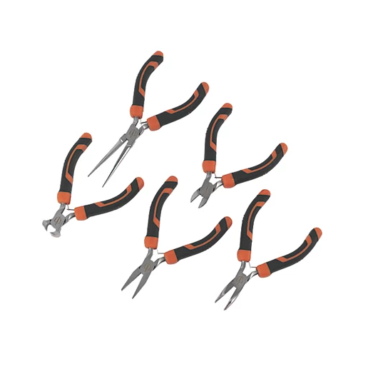 Magnusson Mini Pliers Set 5 Pieces Storage Pouch Soft-Grip Handle