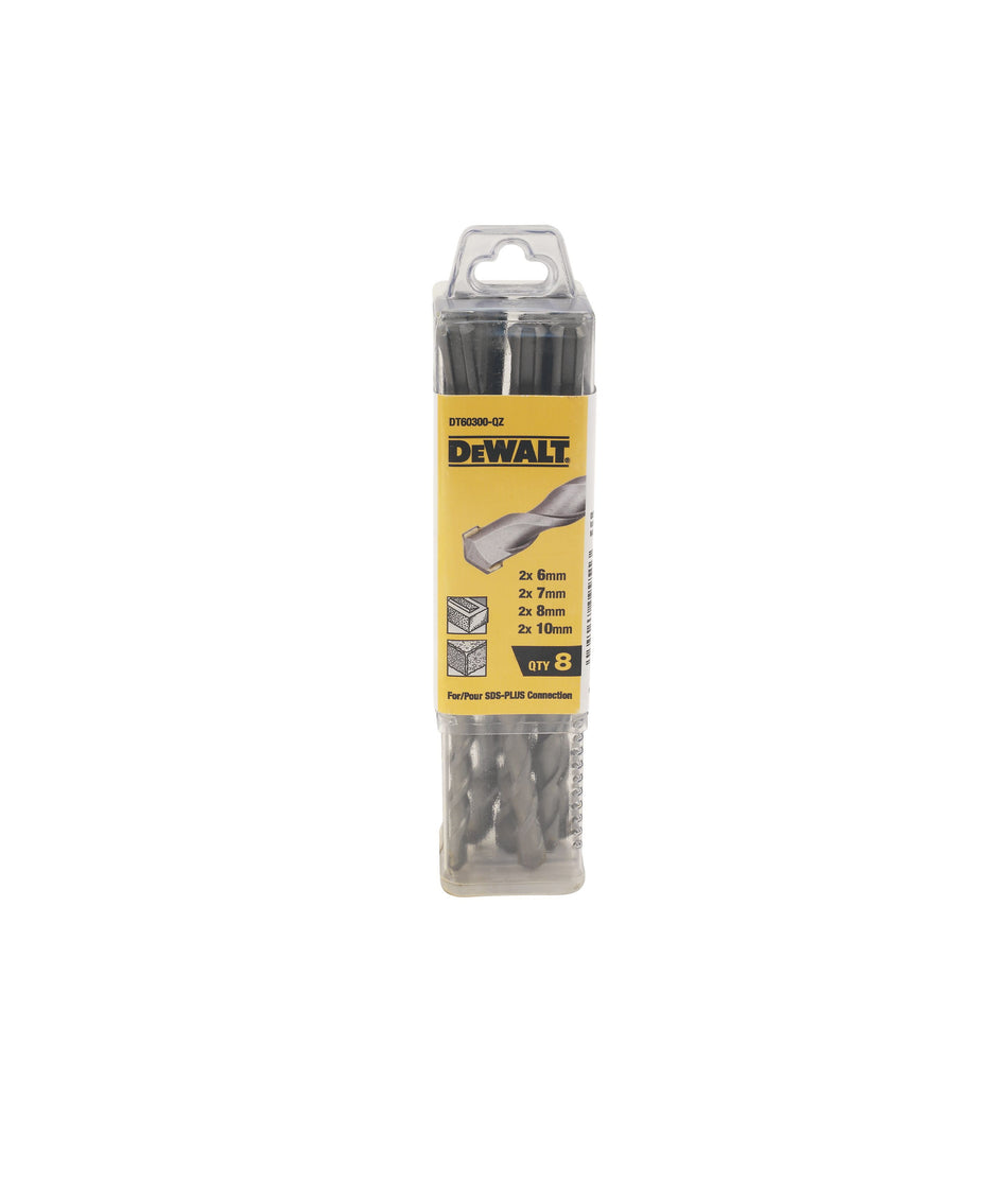 DeWalt SDS plus Drill bit set (8 piece) - DT60300-QZ
