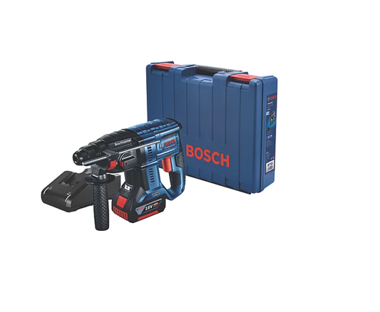 Bosch GBH 18V-21 2.4kg 18V 1 x 4.0Ah Li-Ion CoolPack Brushless Cordless SDS Plus Hammer Drill