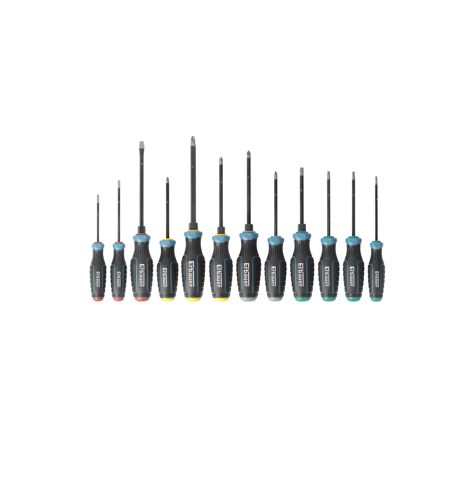 Erbauer Standard Mixed Screwdriver set (12 piece) - E_SCS2