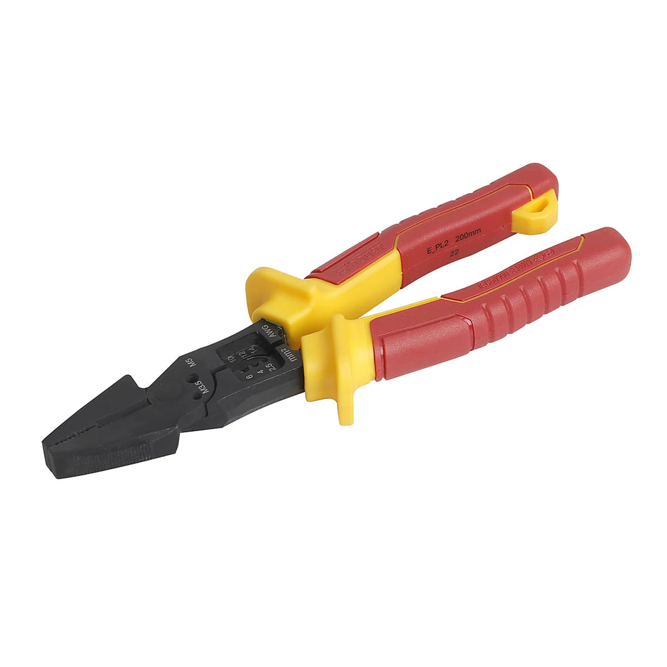 Erbauer 8 piece VDE Screwdriver & Chrome vanadium steel Pliers set E_SCS3 Ergonomic soft-grip grip