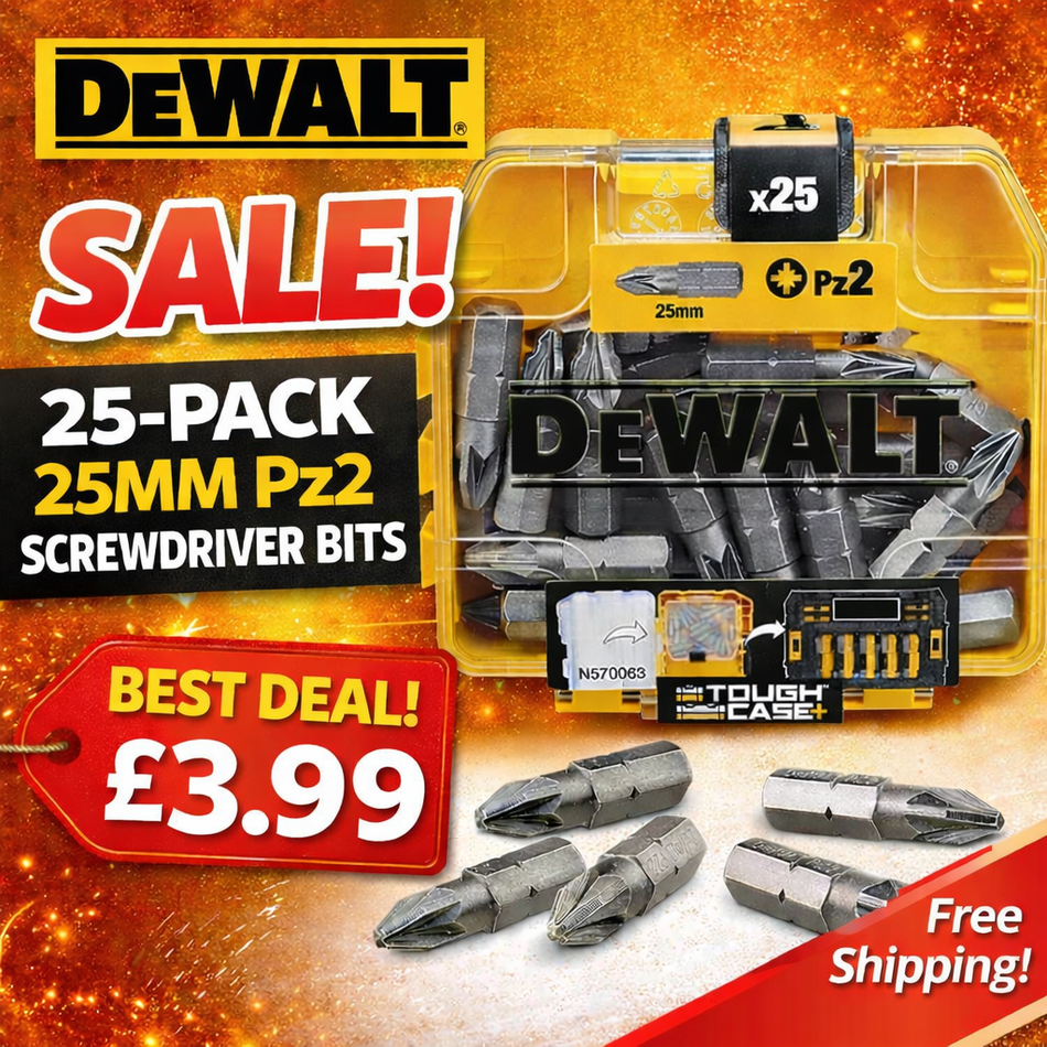DEWALT Screwdriver PZ2 25 Piece Bit Set in Tic Tac Box SALE LiMiTeD TiMe DeAl