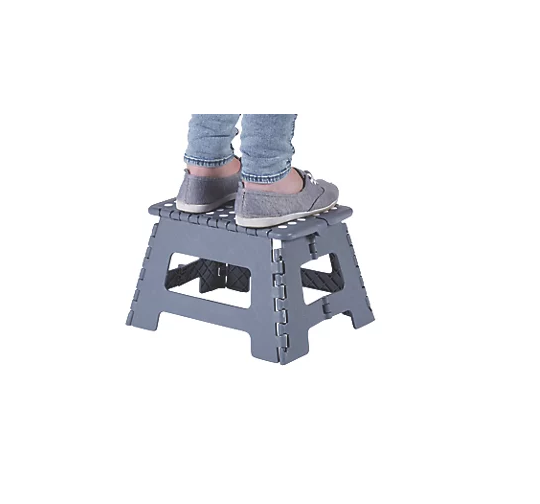 Plastic 1 Step 220mm Folding Step Stool With Platform