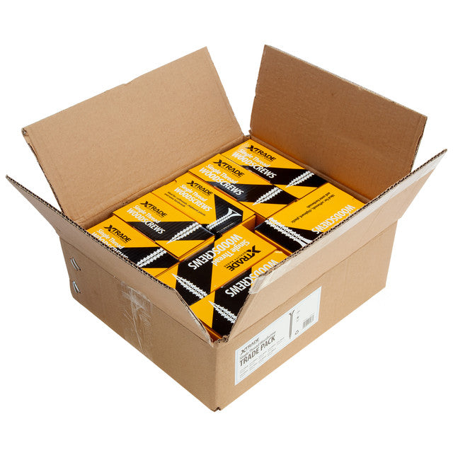 XTrade X0800002 Mixed PZ2 Single Thread Woodscrews (Trade Pack of 1400)