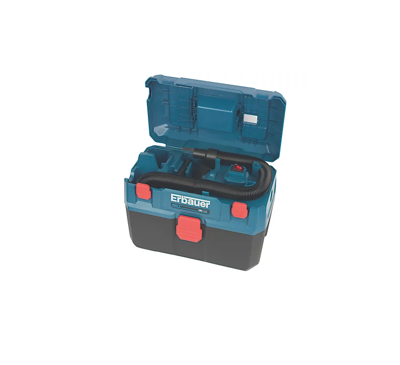 Erbauer Vacuum ETBV18-Li 18V Li-Ion EXT Cordless Toolbox Wet & Dry - Bare