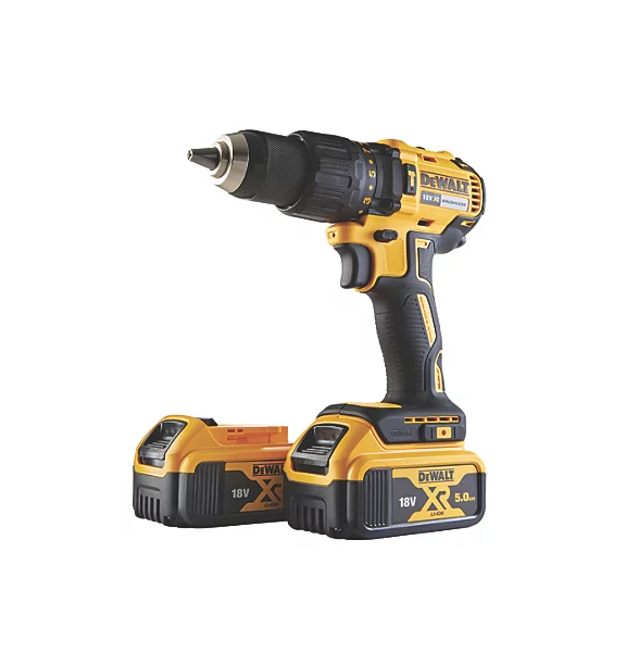 DEWALT Cordless Combi Drill  DCD778P2T 18V 2 x 5.0Ah Li-Ion XR Brushless