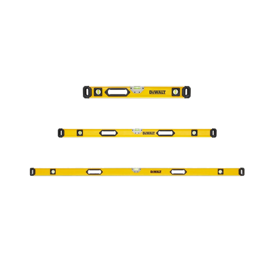 DEWALT Box Beam Level Set 3 Pieces 600/1200/1800mm