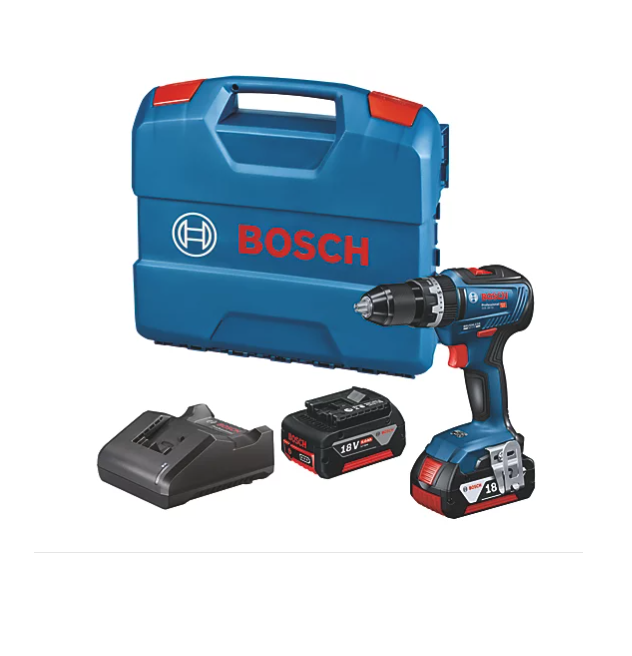 Bosch GSB 18V-55 18V 2 x 5.0Ah Li-Ion CoolPack Brushless Cordless Combi Drill