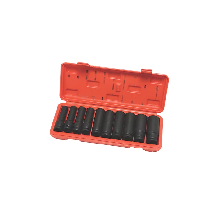 Hilka Pro-Craft 1/2" Drive Deep Impact Socket Set 10 Pcs