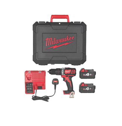 Milwaukee M18 BPDN-402C 18V 2 x 4.0Ah Li-Ion RedLithium Cordless Combi Drill