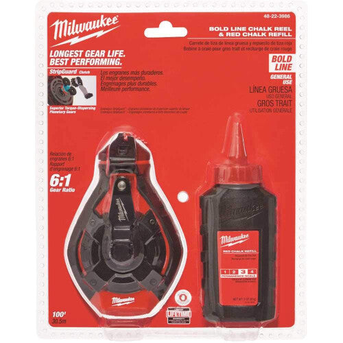 Milwaukee ELEC Tool 48-22-3986 Bold Line Chalk Reel