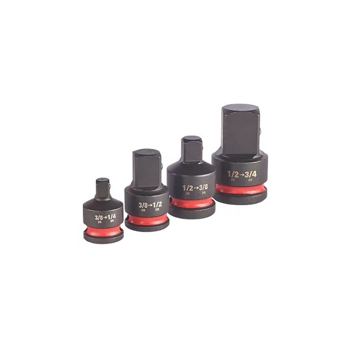 Milwaukee ½" SHOCKWAVE Impact Duty Adaptor Set 4 Pieces